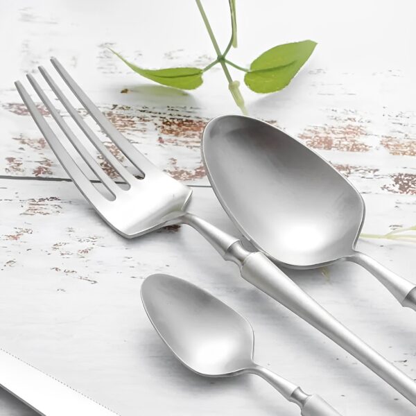 CUBIERTO PLATA SET 24PCS - Imagen 3