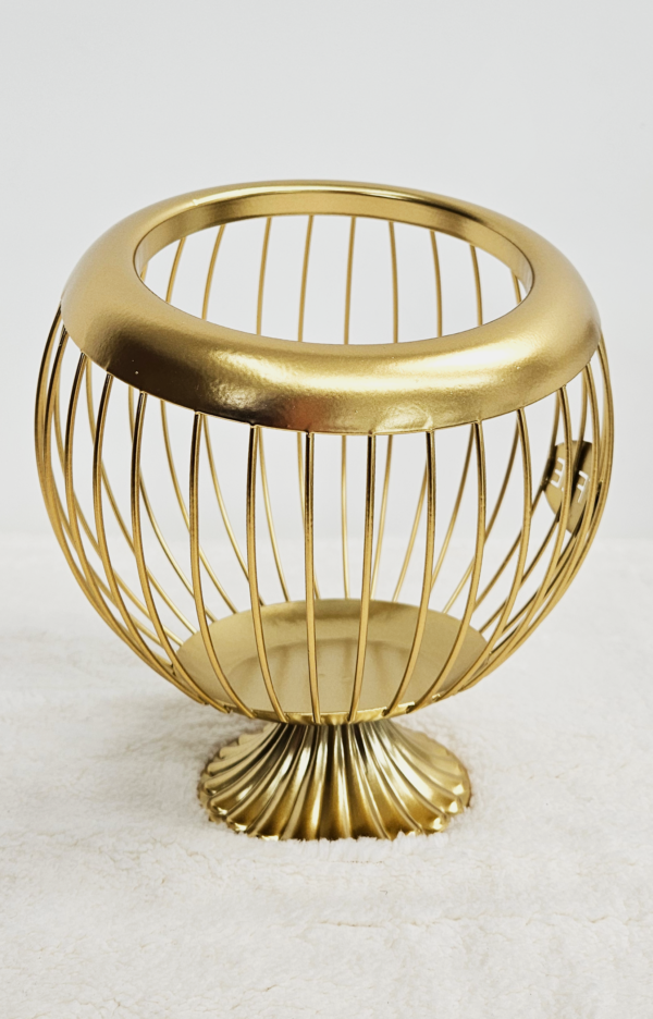 ADORNO MULTIUSO BLANCO Y DORADO - Imagen 4