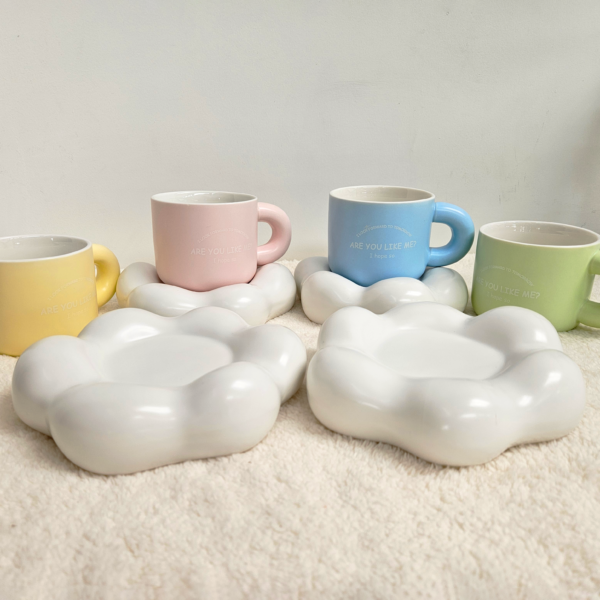 TAZA PLATO NUBE