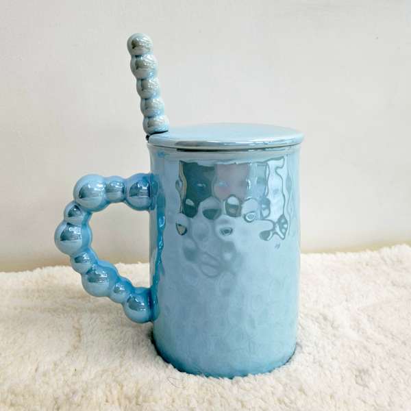 JARRO PASTEL NACARADO CON CUCHARA - Imagen 3