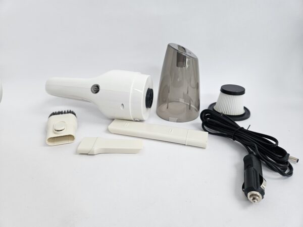 ASPIRADORA PORTABLE BLANCO CON BOQUILLAS - Imagen 3