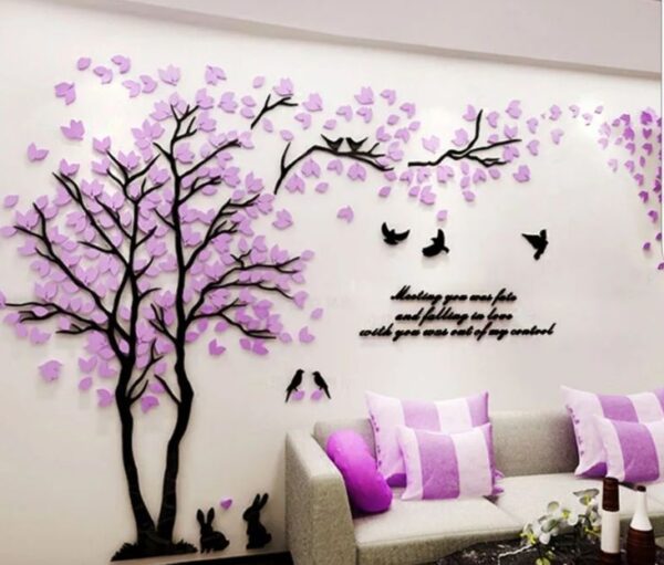 ADHESIVO DE ARBOL VIOLETA