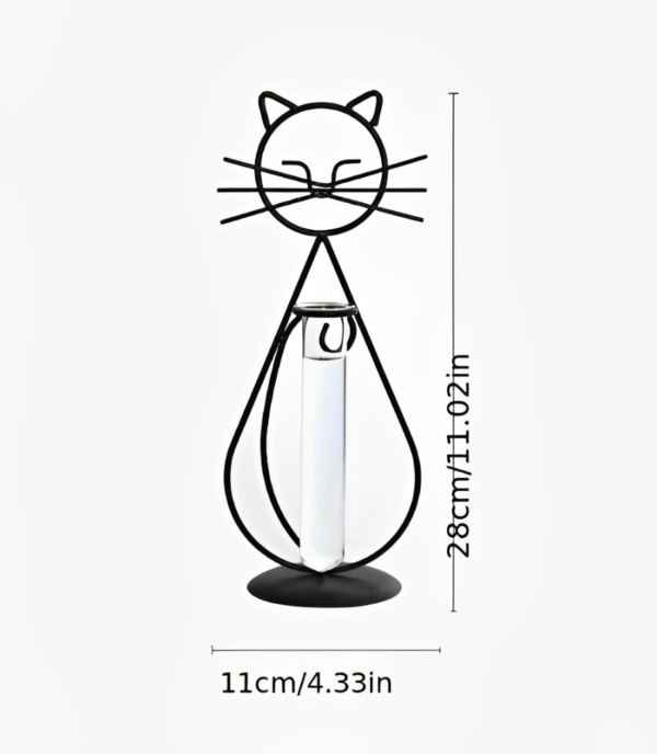 FLORERO DE HIERRO GATO - Imagen 2