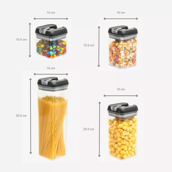 SET DE RECIPIENTES HERMÉTICOS - Imagen 2