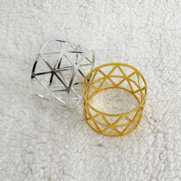 ANILLO SERVILLETA TRIANGULOS - Imagen 2