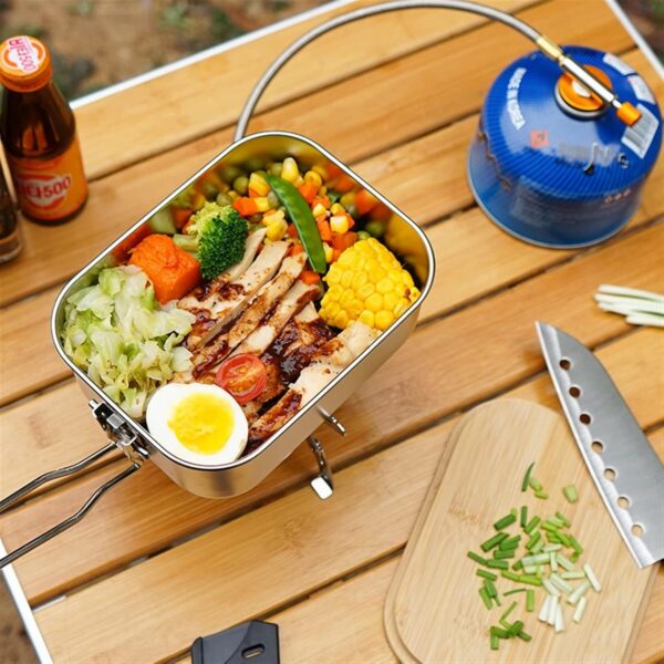 RECIPIENTE METALICO TAPA MADERA x 1500 ML