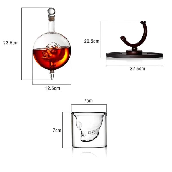 DECANTERA CON VASOS 850ML - Imagen 3